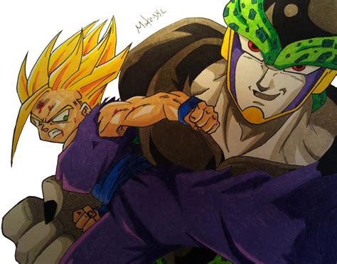 Gohan Vs Cell 2 By Mikees On Deviantart