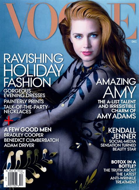 Amy Adams Vogue Magazine Cover Usa December 2014