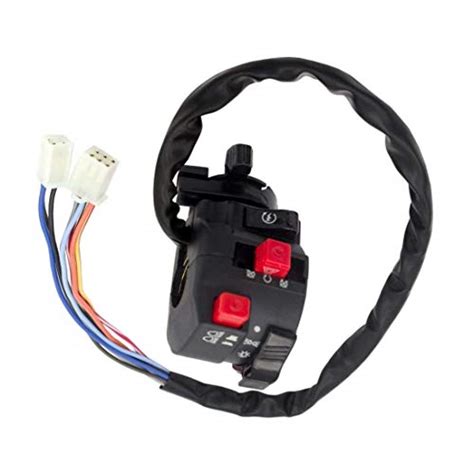 minireen 5 function 9 wire chinese atv left switch assembly kill start light choke switch for