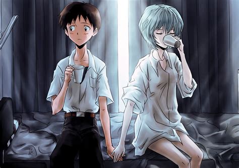 Shinji X Rei Awkward Parejas De Anime Manga Rei Ayanami Arte