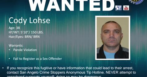 cash reward offered for tips on wanted sex offender