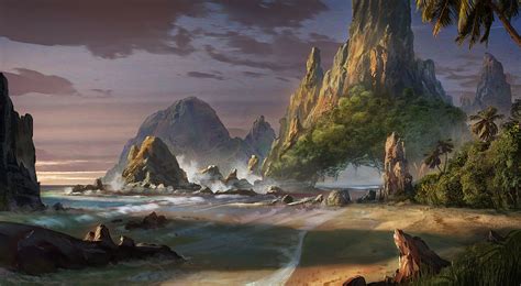 Fantasy Landscape Fantasy World Landscape Illustration