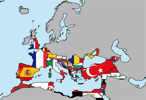 The Roman Empire Shown Over Modern Day European Borders Reurope