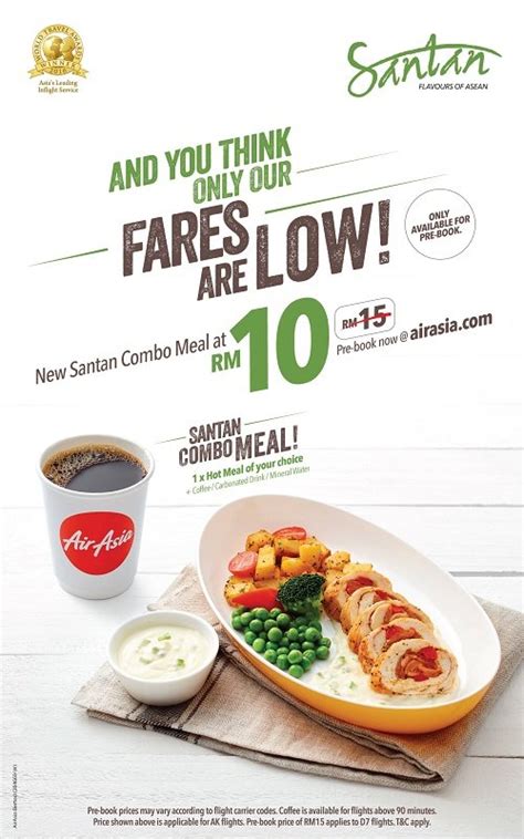 Airasia coupons & offers for apr 2021. Enjoy AirAsia's New Santan Combo Meals Now at Only RM10!