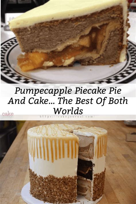 A Full Tier Pumpecapple Pie Cake With A Zoom Sliced Of It No Bake