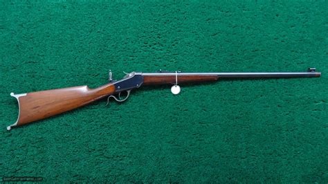 Winchester British Proofed Low Wall Rifle In 22 Long Rifle Caliber