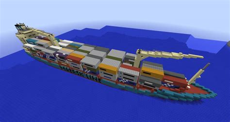 Maersk Alabama Container Ship Schematic Minecraft Map
