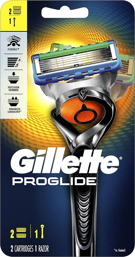 gillette fusion5 proglide men s razor handle and 2 blade refills packaging may vary amazon ca