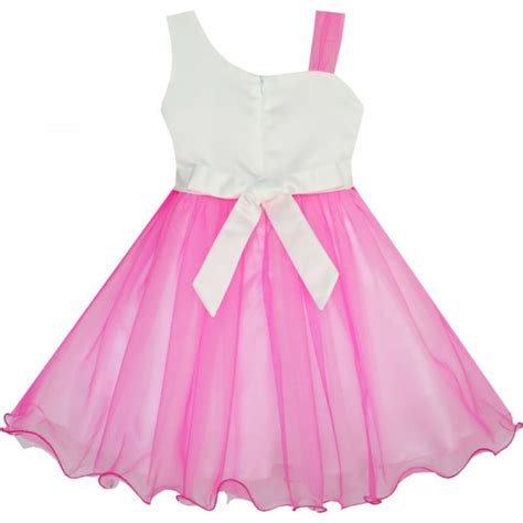 Dětské Dívčí Slavnostní šaty Růžové S 3d Květinou Angel Fashion