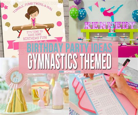 Bright And Coloful Gymnastics Themed Birthday Party Ideas Ann Inspired