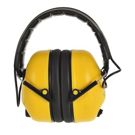 Folding Pro Ear Defenders 32db Snr Protection Foldable Padded Compact