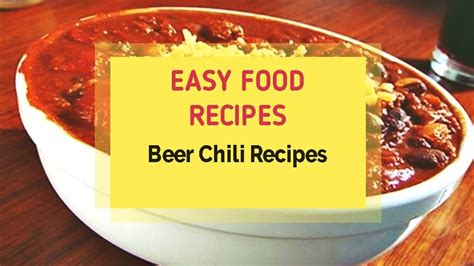 beer chili recipes youtube