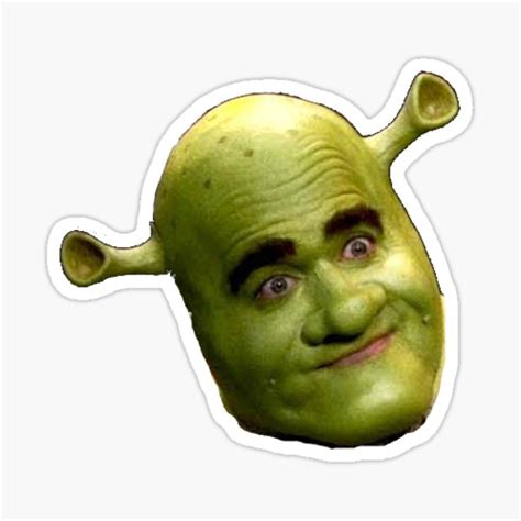 Shrek The Musical Face Sticker For Sale By Ltv0 Redbubble