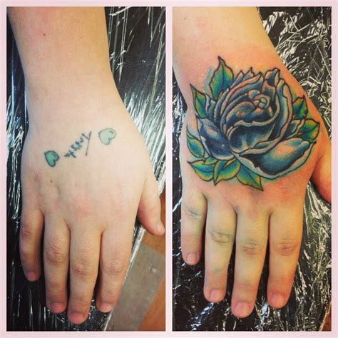 Rose Hand Tattoo Coverup
