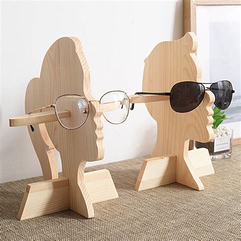 sunjoy tech glasses display shelf burr free display props wooden woman man sunglasses bracket