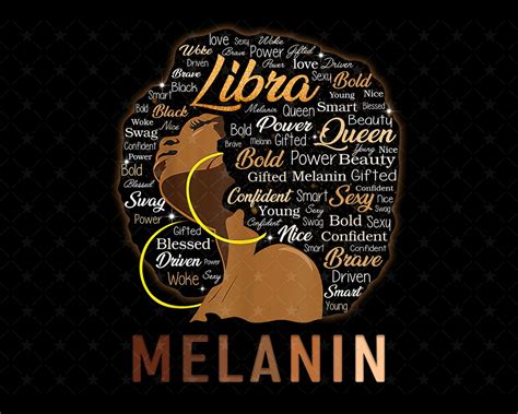 Libra Queen Png Black Melanin Afro Girls Afro Women Afro Etsy