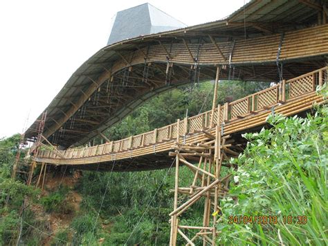 All Bamboo Bridge Covered Bridges Bamboo Architecture Suspension Bridge