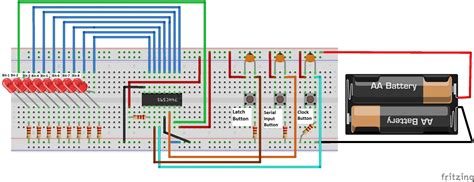 74hc595 Circuit Diagram Arduino