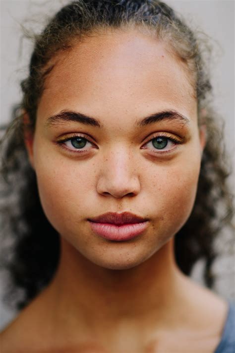 Portrait Of A Model After The Show Mixed Race Models Biracial Women Light Skin