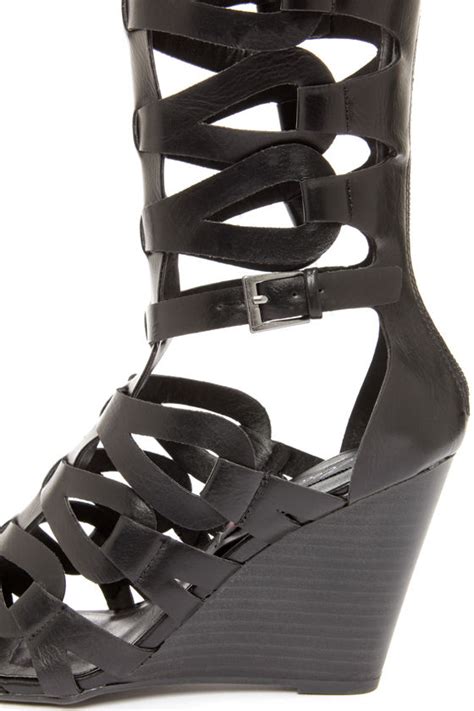 Cool Black Gladiator Sandals Caged Gladiator Sandals