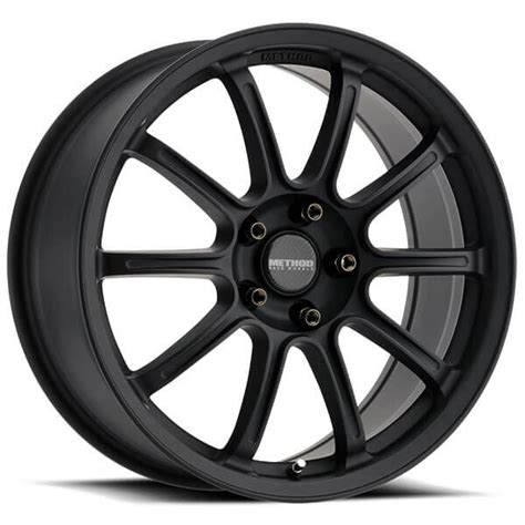 18 Staggered Method Wheels 503 Rally Matte Black Rims Md089 3