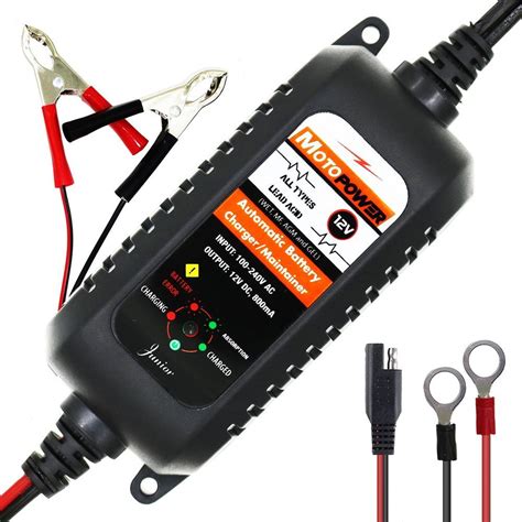 Having a similar power rating like the battery tender junior, but this charge is nearly twice cheaper, making it the best cheap motorcycle battery charger. Motorcycle Automatic Battery Charger Float Trickle ...