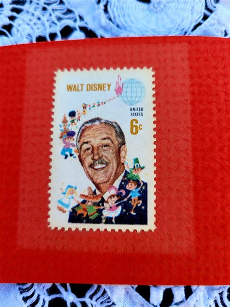 6 Cent United States Walt Disney Stamp Etsy