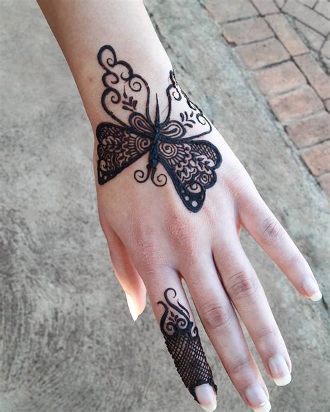Https://tommynaija.com/tattoo/butterfly Mehndi Tattoo Designs For Hand