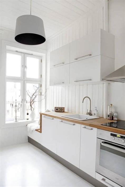 23 Beautiful White Scandinavian Kitchen Designs