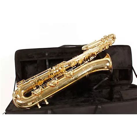 Open Box International Woodwind Model 661 Bass Saxophone Lacquer