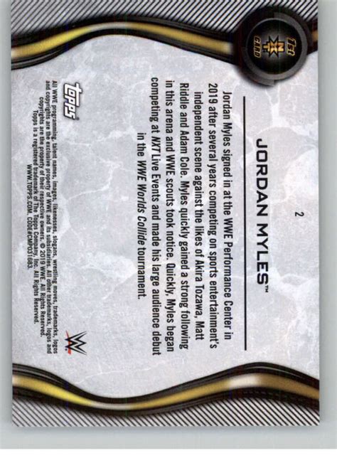 2019 Topps Wwe Nxt Wrestling Roster Singles Pick Your Cards Ebay