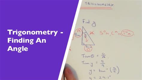 Attracting positive attention from your employer is a great way to do this. Trigonometry (Angles). How To Use Trig To Work Out An ...