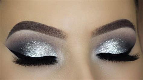 Classic Silver Glitter Eye Makeup Tutorial Makeuptutorialglitter