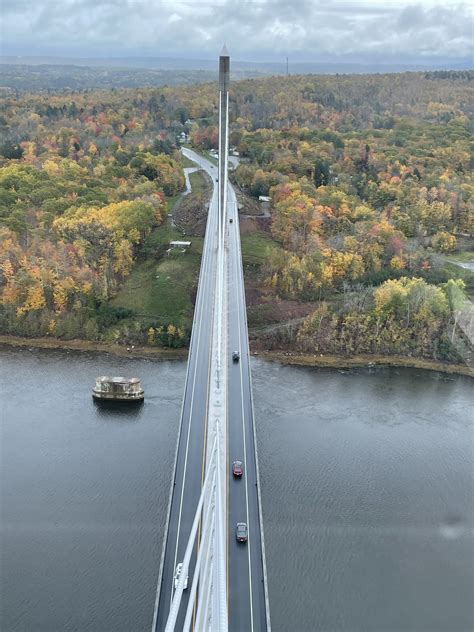 View Of Penobscot Narrows Bridge From Observatory Parks And Travel Magazine