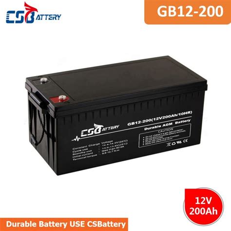 Gb12 200a 12v 200ah Lead Acid Agm Vrla Battery Manufacturergb12 200a