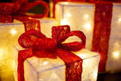 Illuminated Christmas Presents Christmas Holidays Presents Lights
