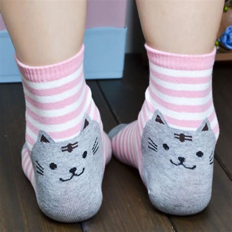 2018 Fashion Sock Cute 3d Animals Funny Socks Striped Cartoon Sock
