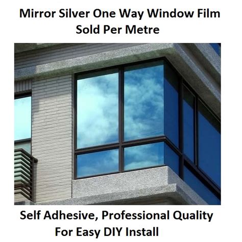 Best window coverings to keep heat out solar shades. MIRROR SILVER 20% SOLAR REFLECTIVE WINDOW FILM ONE WAY ...