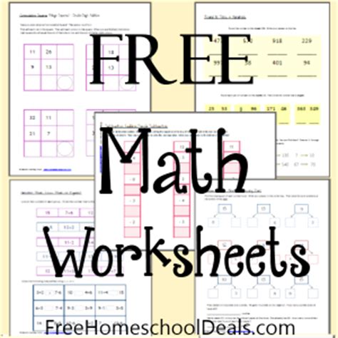 Free Math Worksheets 1st-2nd Grade