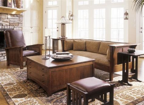 The objects that express the arts and crafts style include furniture. Mission Collection - Craftsman - Living Room - New York ...