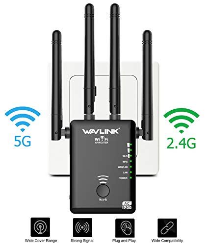 1200mbps Wireless Signal Repeater Booster 24ghz And 5ghz With 4