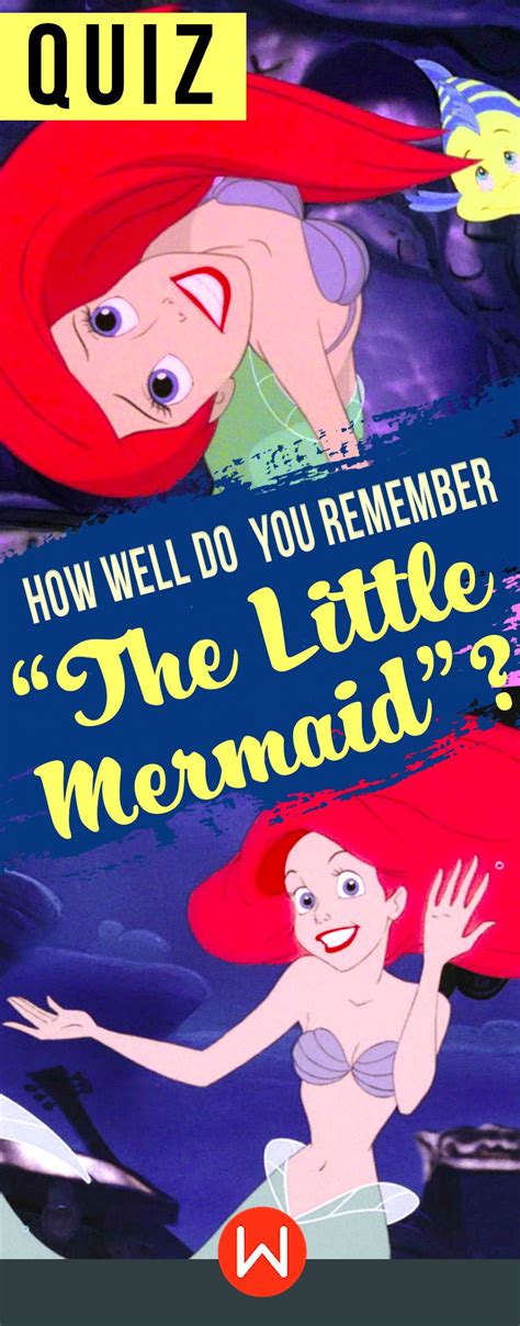 Quiz How Well Do You Remember The Little Mermaid Disney Quiz The