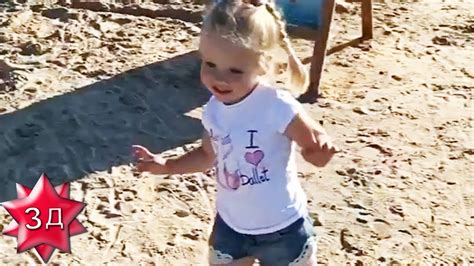 ДЕТИ ПУГАЧЕВОЙ И ГАЛКИНА Лиза танцует на пляже Свежее видео Юрмала Youtube
