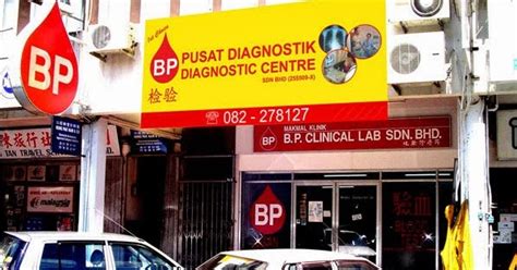Time from north west processing centre to the point in list. Kuching's Clinics: BP Diagnostic Centre Sdn Bhd (Kuching Lab)