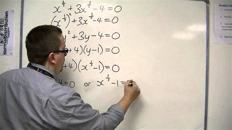 AQA Core 2 1.11 Hidden Quadratics: A Quadratic Equation with Indices