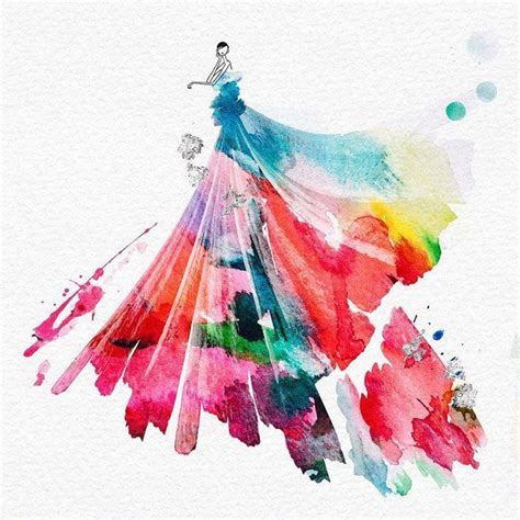 Watercolor Fashion Design At Getdrawings Free Download