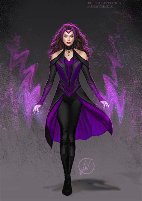 Purple Wanda In 2021 Superhero Costumes Female Avengers Outfits