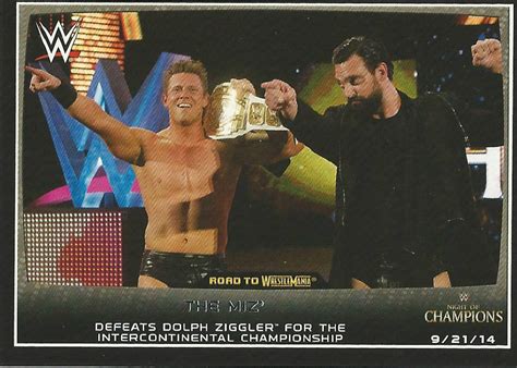 2015 Wwe Road To Wrestlemania Trading Cards Topps The Miz No46