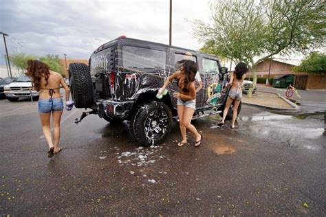 Charity Bikini Car Wash Photos Teen Challenge