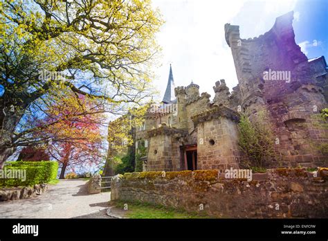 Spring View Lowenburg Castle In Bergpark Kassel Stock Photo Alamy